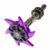 Purple anodized mechanical rotor with blades