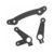 Three black plastic linkage arms