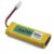 Yellow Yokomo RC battery pack with connector