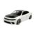 White muscle car model with black hood