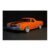 Orange classic muscle car with black stripes