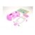 Pink RC car body kit with decals