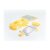 Yellow plastic car model kit parts