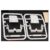 White plastic model kit sprues
