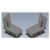 Pair of mirrored gray 3D CAD L-shaped brackets