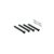 Four black adjustable hitch pins with clips