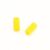 Two small yellow plastic star-shaped cylinders